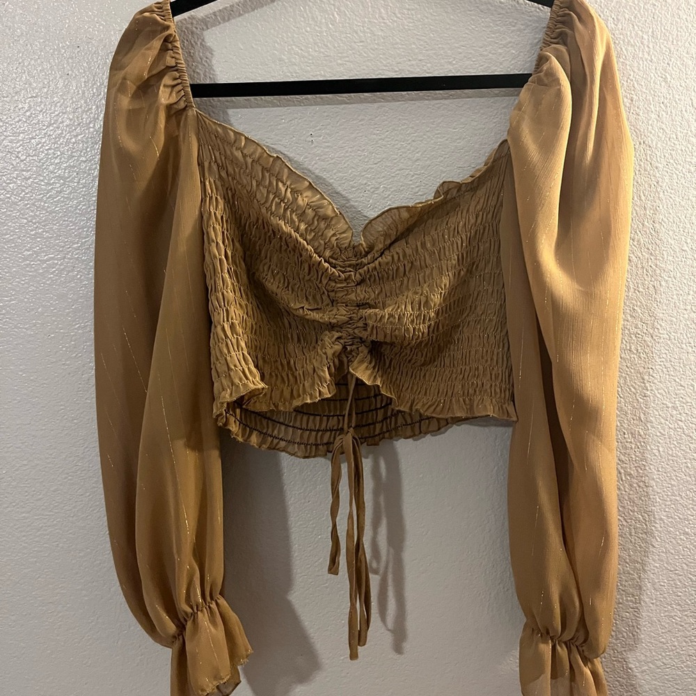 SHEIN cropped top olive green small meet up or pick up only